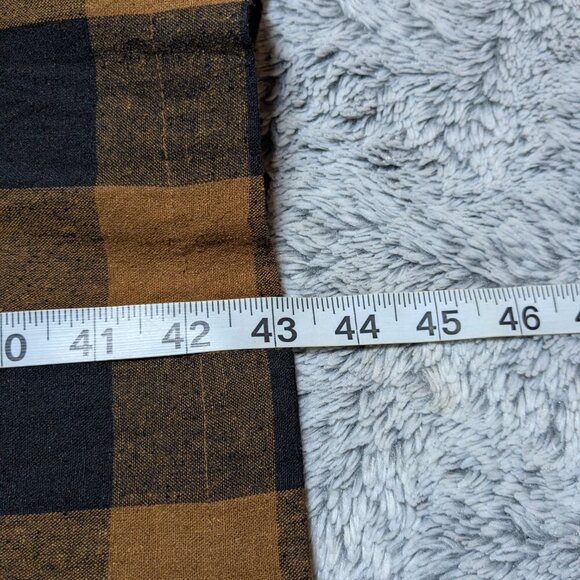 Ali Golden Brown Jacket Notch Silk Jacket Copper Plaid Size XS - Picture 9 of 9